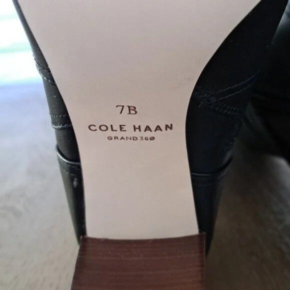 Cole Haan Glendale Tall Boot - Color: Black Leather - Size: Women 7 - Picture 9 of 9